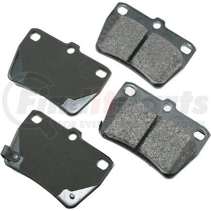 ACT1051 by AKEBONO - ProACT Ultra Premium Ceramic Disc Brake Pad Kit