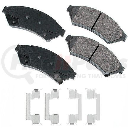 ACT1075 by AKEBONO - ProACT Ultra Premium Ceramic Disc Brake Pad Kit