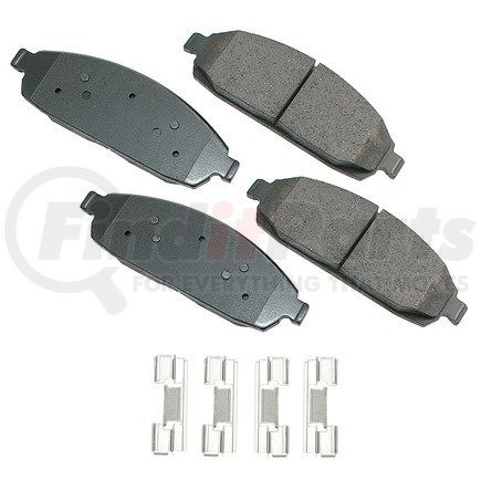 ACT1080 by AKEBONO - ProACT Ultra Premium Ceramic Disc Brake Pad Kit