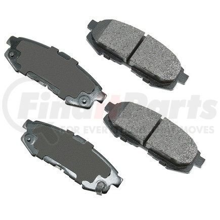 ACT1073 by AKEBONO - ProACT Ultra Premium Ceramic Disc Brake Pad Kit