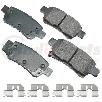 ACT1088A by AKEBONO - ProACT Ultra Premium Ceramic Disc Brake Pad Kit