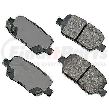 ACT1090 by AKEBONO - ProACT Ultra Premium Ceramic Disc Brake Pad Kit