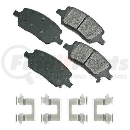 ACT1093 by AKEBONO - ProACT Ultra Premium Ceramic Disc Brake Pad Kit