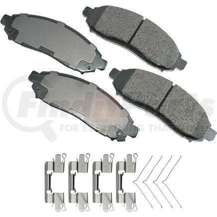 ACT1094 by AKEBONO - ProACT Ultra Premium Ceramic Disc Brake Pad Kit