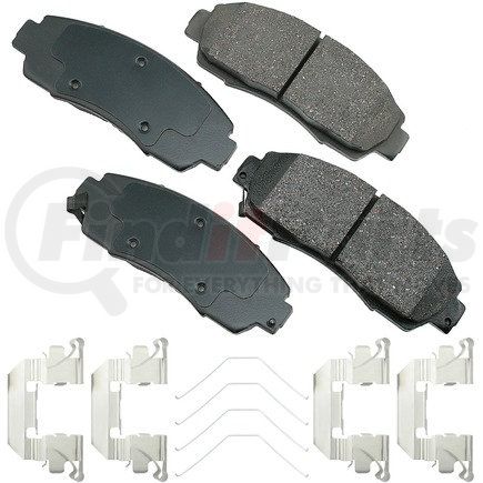 ACT1089A by AKEBONO - ProACT Ultra Premium Ceramic Disc Brake Pad Kit