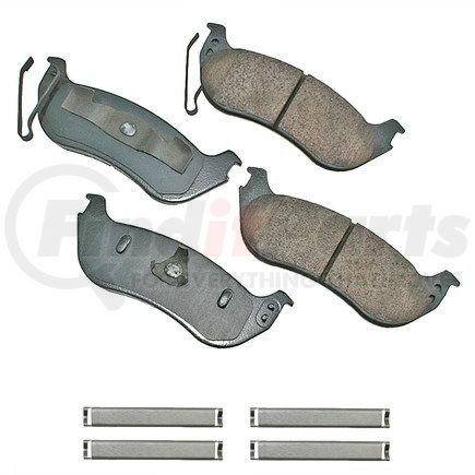 ACT1109 by AKEBONO - ProACT Ultra Premium Ceramic Disc Brake Pad Kit