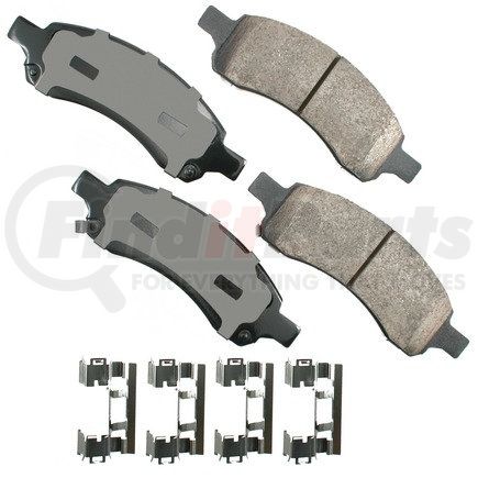 ACT1169A by AKEBONO - ProACT Ultra Premium Ceramic Disc Brake Pad Kit