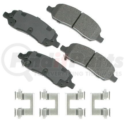 ACT1172 by AKEBONO - ProACT Ultra Premium Ceramic Disc Brake Pad Kit