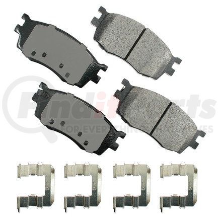 ACT1156 by AKEBONO - ProACT Ultra Premium Ceramic Disc Brake Pad Kit