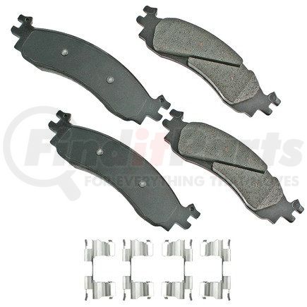 ACT1158 by AKEBONO - ProACT Ultra Premium Ceramic Disc Brake Pad Kit