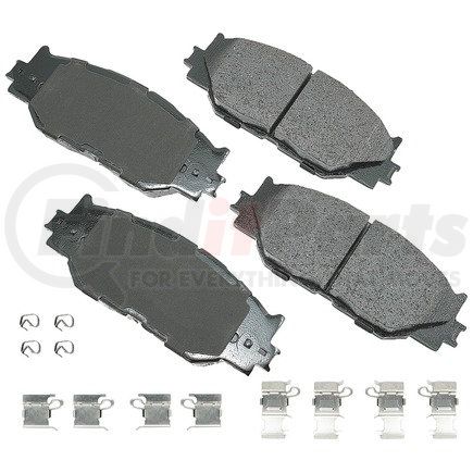 ACT1178A by AKEBONO - ProACT Ultra Premium Ceramic Disc Brake Pad Kit