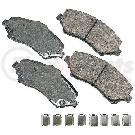 ACT1273 by AKEBONO - ProACT Ultra Premium Ceramic Disc Brake Pad Kit