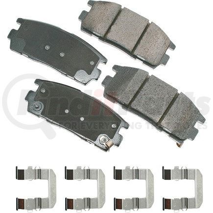 ACT1275 by AKEBONO - ProACT Ultra Premium Ceramic Disc Brake Pad Kit