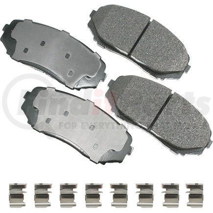 ACT1258 by AKEBONO - ProACT Ultra Premium Ceramic Disc Brake Pad Kit