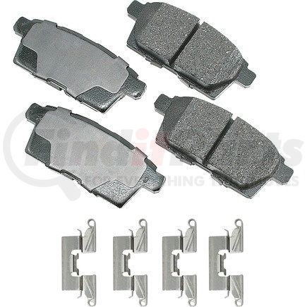 ACT1259 by AKEBONO - ProACT Ultra Premium Ceramic Disc Brake Pad Kit