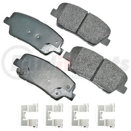 ACT1284C by AKEBONO - ProACT Ultra Premium Ceramic Disc Brake Pad Kit