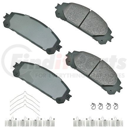 ACT1324A by AKEBONO - ProACT Ultra Premium Ceramic Disc Brake Pad Kit