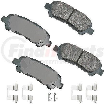 ACT1325A by AKEBONO - ProACT Ultra Premium Ceramic Disc Brake Pad Kit