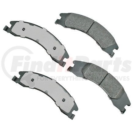 ACT1329 by AKEBONO - ProACT Ultra Premium Ceramic Disc Brake Pad Kit