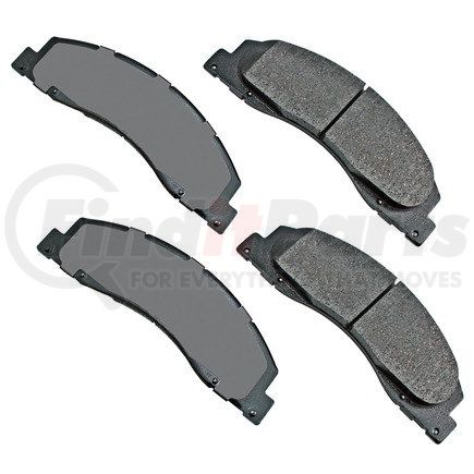 ACT1328 by AKEBONO - ProACT Ultra Premium Ceramic Disc Brake Pad Kit