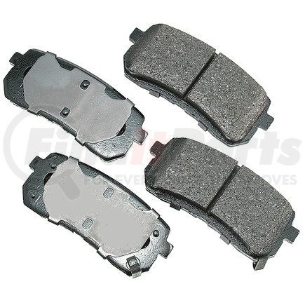 ACT1302 by AKEBONO - ProACT Ultra Premium Ceramic Disc Brake Pad Kit