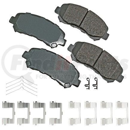 ACT1338A by AKEBONO - ProACT Ultra Premium Ceramic Disc Brake Pad Kit