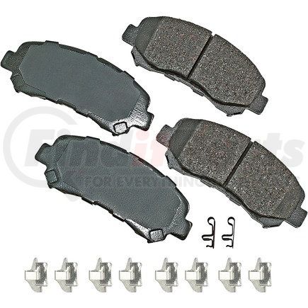 ACT1338B by AKEBONO - ProACT Ultra Premium Ceramic Disc Brake Pad Kit