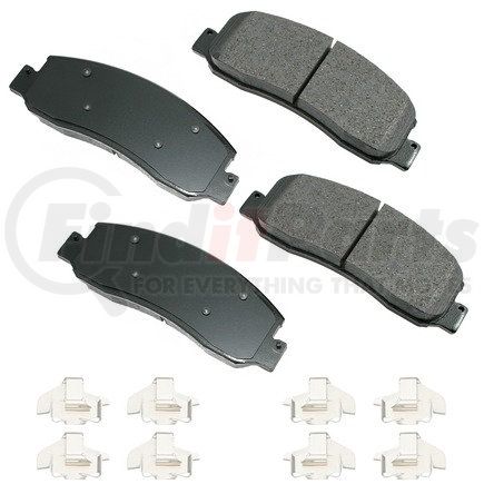 ACT1333A by AKEBONO - ProACT Ultra Premium Ceramic Disc Brake Pad Kit