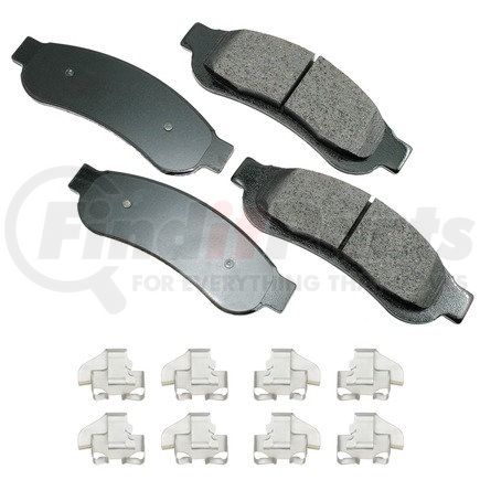 ACT1334A by AKEBONO - ProACT Ultra Premium Ceramic Disc Brake Pad Kit