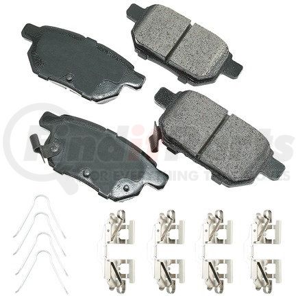 ACT1354B by AKEBONO - ProACT Ultra Premium Ceramic Disc Brake Pad Kit