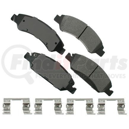 ACT1363 by AKEBONO - ProACT Ultra Premium Ceramic Disc Brake Pad Kit