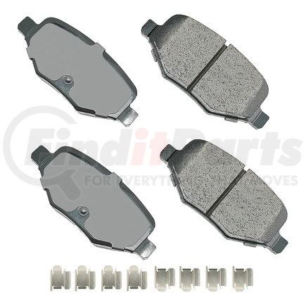 ACT1377A by AKEBONO - ProACT Ultra Premium Ceramic Disc Brake Pad Kit