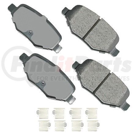 ACT1377B by AKEBONO - ProACT Ultra Premium Ceramic Disc Brake Pad Kit