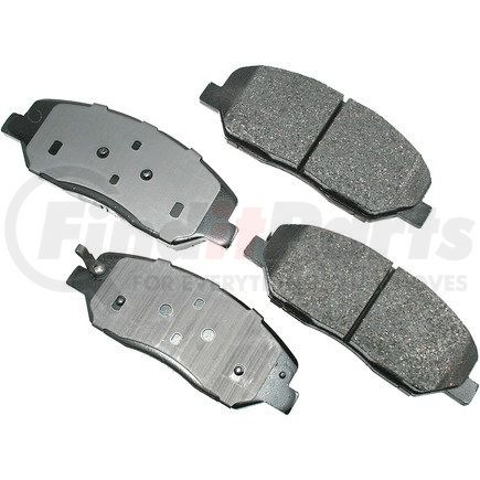 ACT1384 by AKEBONO - ProACT Ultra Premium Ceramic Disc Brake Pad Kit