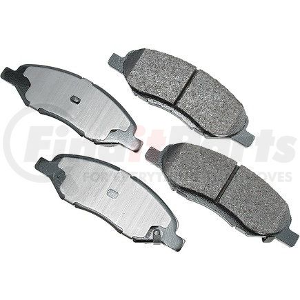 ACT1345 by AKEBONO - ProACT Ultra Premium Ceramic Disc Brake Pad Kit