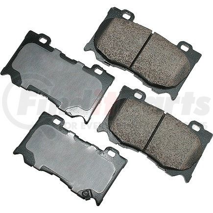 ACT1346 by AKEBONO - ProACT Ultra Premium Ceramic Disc Brake Pad Kit