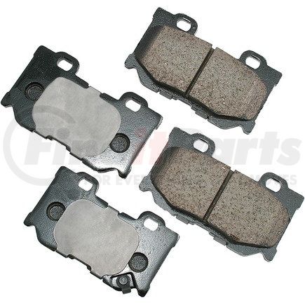 ACT1347 by AKEBONO - ProACT Ultra Premium Ceramic Disc Brake Pad Kit