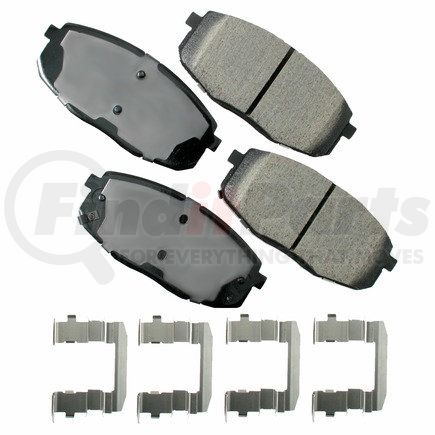 ACT1397 by AKEBONO - ProACT Ultra Premium Ceramic Disc Brake Pad Kit