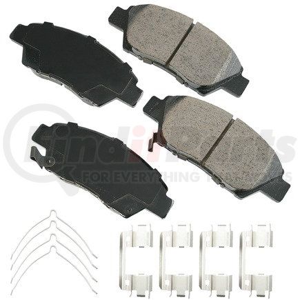 ACT1394A by AKEBONO - ProACT Ultra Premium Ceramic Disc Brake Pad Kit