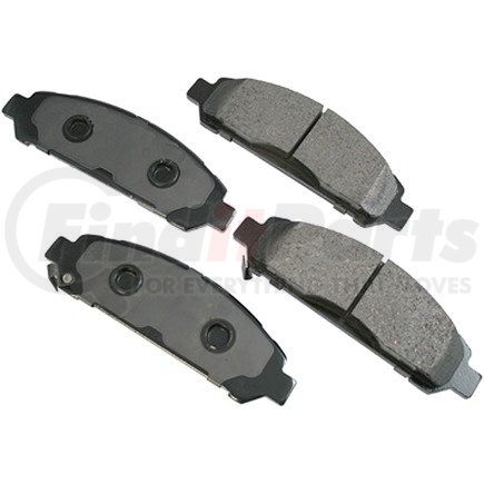 ACT1401 by AKEBONO - ProACT Ultra Premium Ceramic Disc Brake Pad Kit