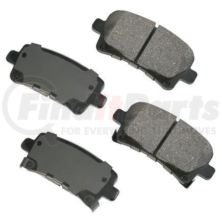 ACT1430 by AKEBONO - ProACT Ultra Premium Ceramic Disc Brake Pad Kit