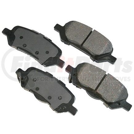 ACT1402 by AKEBONO - ProACT Ultra Premium Ceramic Disc Brake Pad Kit