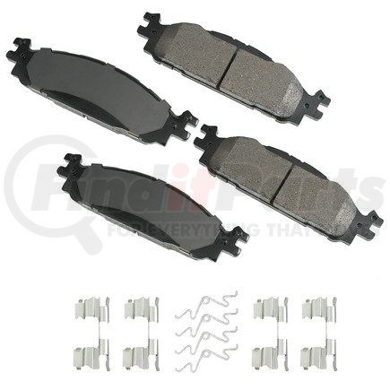 ACT1508 by AKEBONO - ProACT Ultra Premium Ceramic Disc Brake Pad Kit