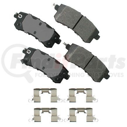 ACT1510 by AKEBONO - ProACT Ultra Premium Ceramic Disc Brake Pad Kit