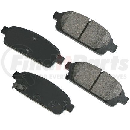 ACT1468 by AKEBONO - ProACT Ultra Premium Ceramic Disc Brake Pad Kit