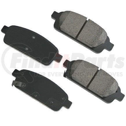 ACT1468 by AKEBONO - ProACT Ultra-Premium Disc Brake Pads use OE-validated, application-specific, ceramic formulations designed using; precision-cut pressure plates, scientifically engineered chamfers and slots for optimal braking performance and NVH control.