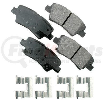 ACT1594 by AKEBONO - ProACT Ultra Premium Ceramic Disc Brake Pad Kit