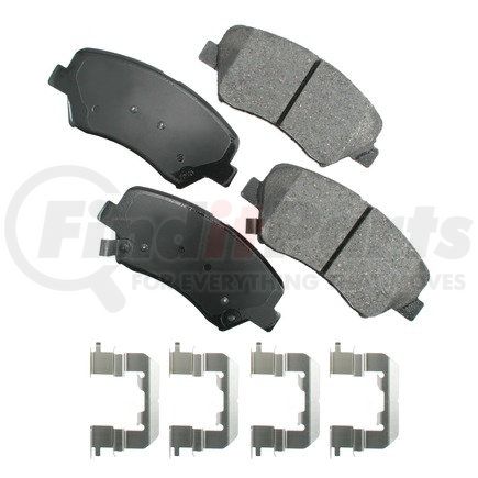 ACT1543 by AKEBONO - ProACT Ultra Premium Ceramic Disc Brake Pad Kit