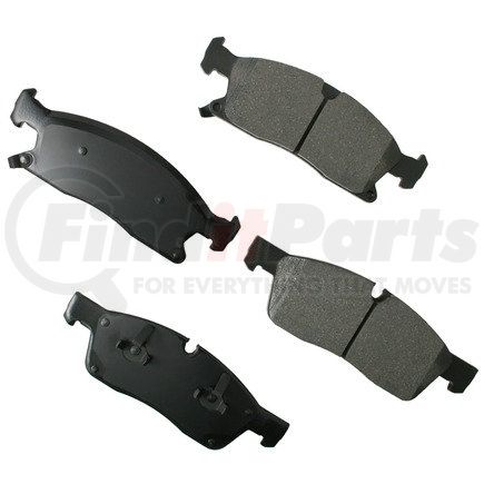 ACT1629A by AKEBONO - ProACT Ultra Premium Ceramic Disc Brake Pad Kit