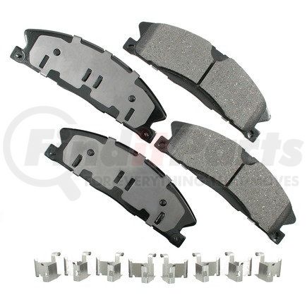 ACT1611 by AKEBONO - ProACT Ultra Premium Ceramic Disc Brake Pad Kit